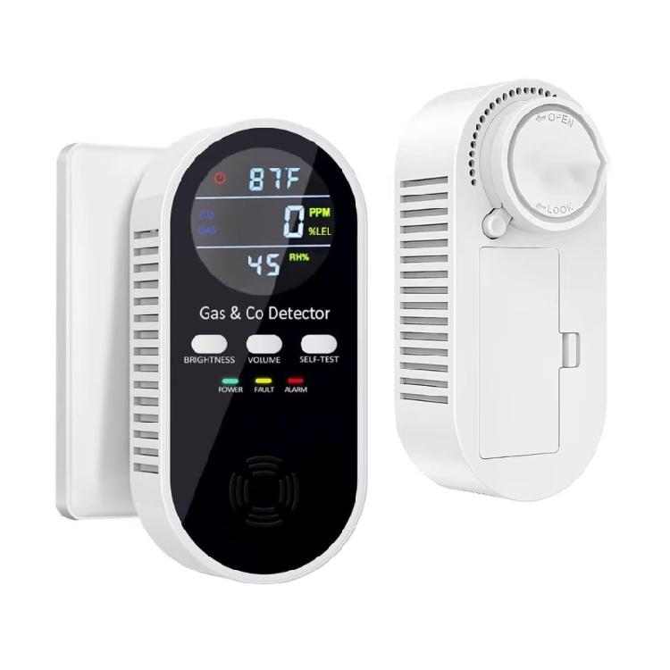 Home Gas Detectors and Carbon Monoxide Leak Monitor Alarm with Display, Sound Alerts, Selves-Test for Indoor Monitoring