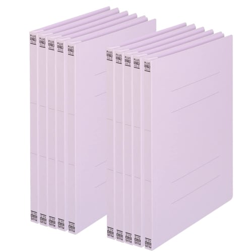 

Plus Flat File A4 Vertical Resin Binding 10 Books Violet 78-232 No.021N-10P