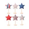 Star Shaped Stuffed Tabletop Ornament Fabric Craft Decorative Piece for Desk Shelf Dining Room Scene Display 13x22cm