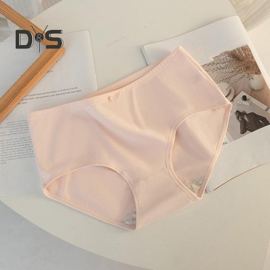 Women's Cotton Underwear Low Waist Full Coverage Panties with Bow Decoration Soft Stretch Ladies Briefs