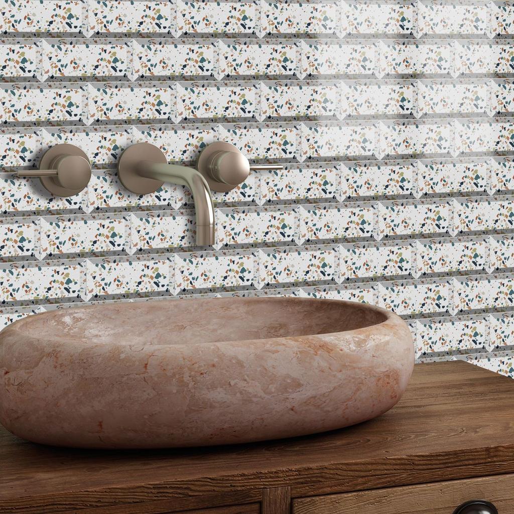 10pcs Kitchen Wallpaper Self-Adhesive Wall Stickers Waterproof And Oil-Proof Ceramic Tile Kitchen Bathroom Decals Home Decoratio