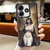 Albedo O-Overlords Anime Plating Phone Case For Xiaomi Redmi Note 14 15 Pro Plus 13 12 11 11S 11T 10 9S 9 5G Anti-Fall Airabag C