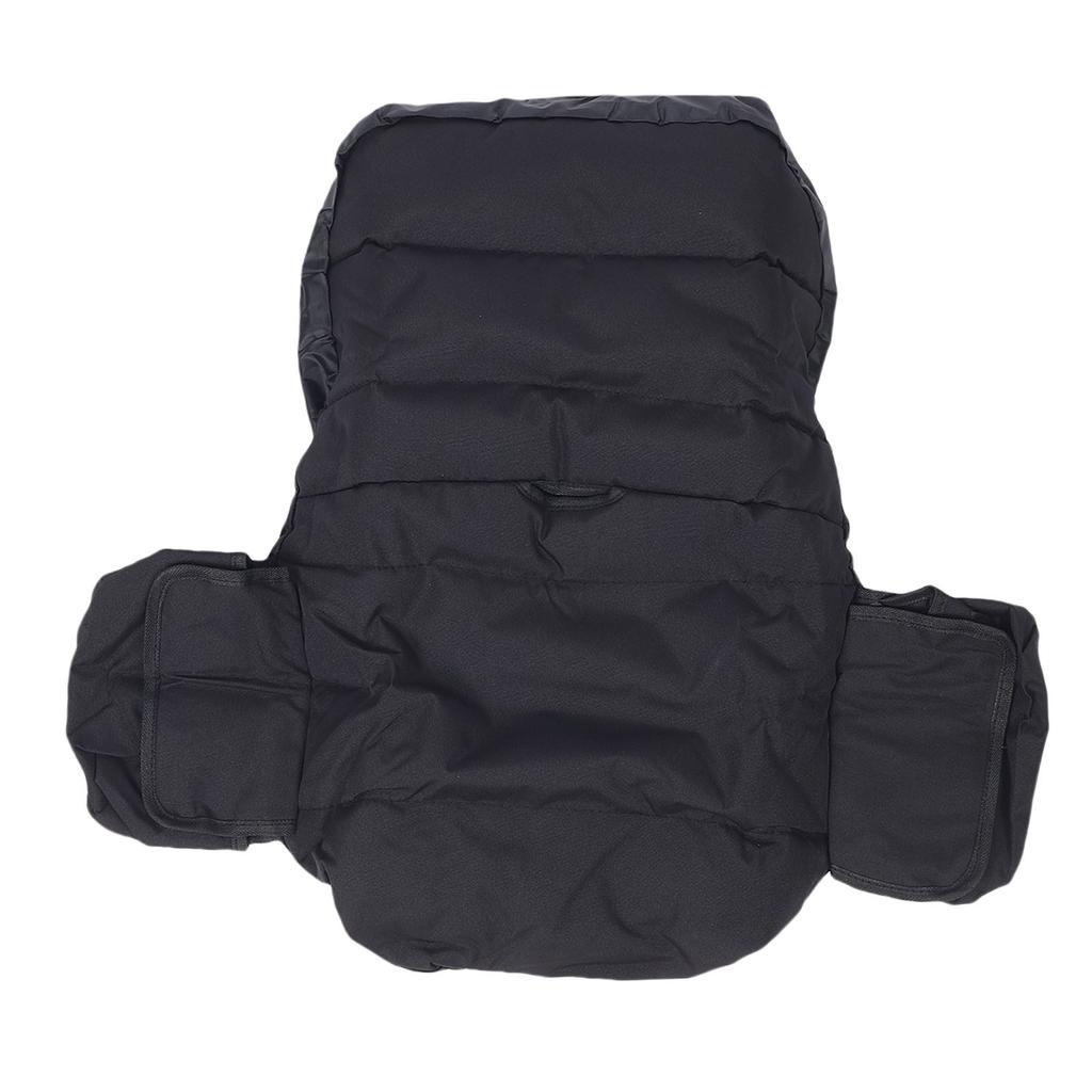 Lawn Mower Seat Cover 600D Oxford Cloth Rainproof Adjustable Tractor Seat Cover Protector for Outdoor Black
