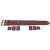 Bracelet Cuff - MY-MONTRE - Dark Brown Grained Calfskin Luxury Cuff - Grained Calfskin - Stainless Steel Buckles - Length 250mm