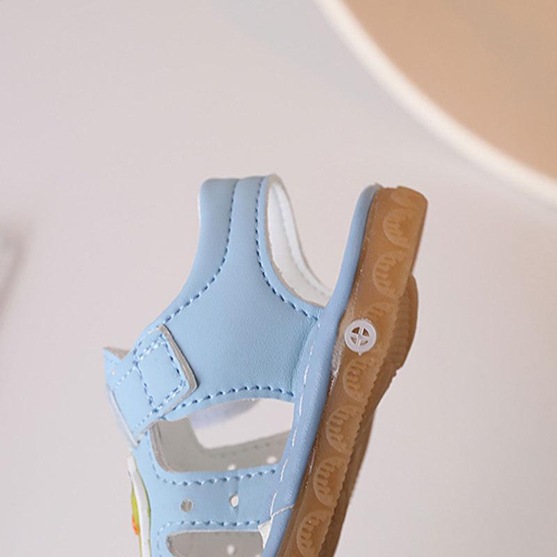 Summer 0-2 Years Old Called Shoes Cartoon Female Baby Toddler Shoes Soft Sole Male Baby Shoes 1 Bag Head Sandals