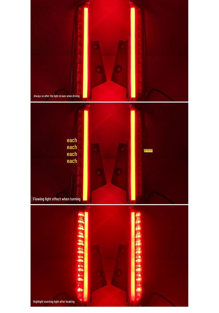 Nissan X-Trail Rear Pillar & Brake Lights with Flowing Turn Signals