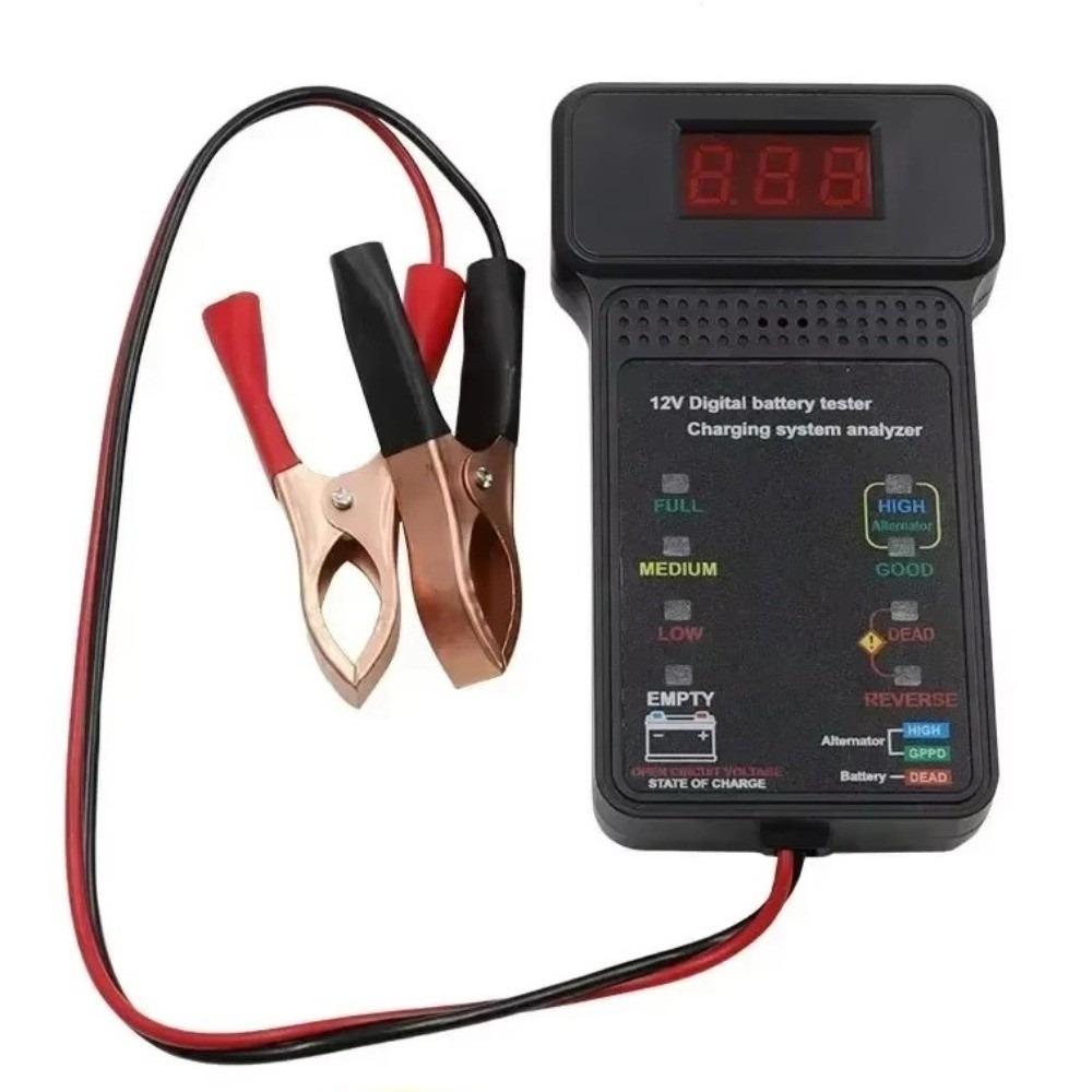 with Alligator Clips 12V Digital Battery Tester Automotive Cranking System Tester  Electrician Tool