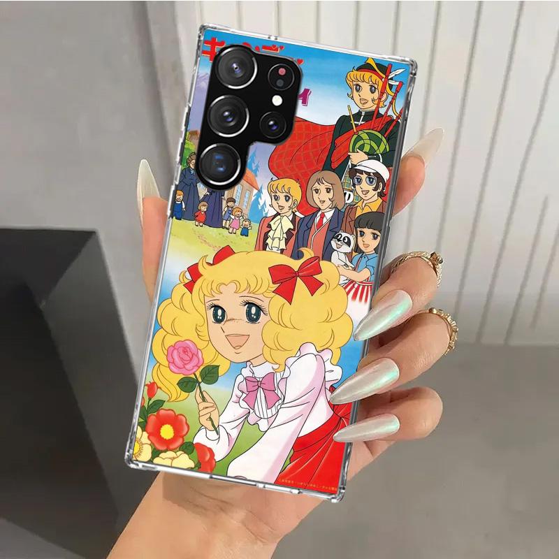Anime Candy Phone Case for Samsung Galaxy S26 S24 S23 Ultra S25 Edge S22 S21 Plus S20 FE + Soft Print Shell Funda Galaxy S25 S24