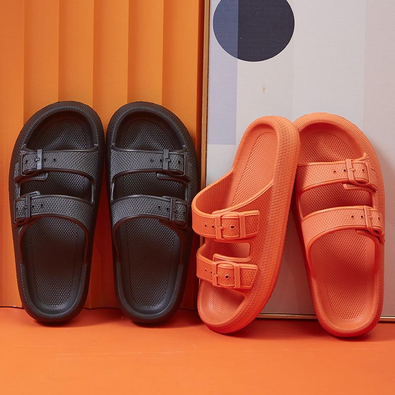 Oversized Slippers for Men Boken Adjustable Summer Outwear Couple EVA Soft Sole Thick Sole Cool Slippers