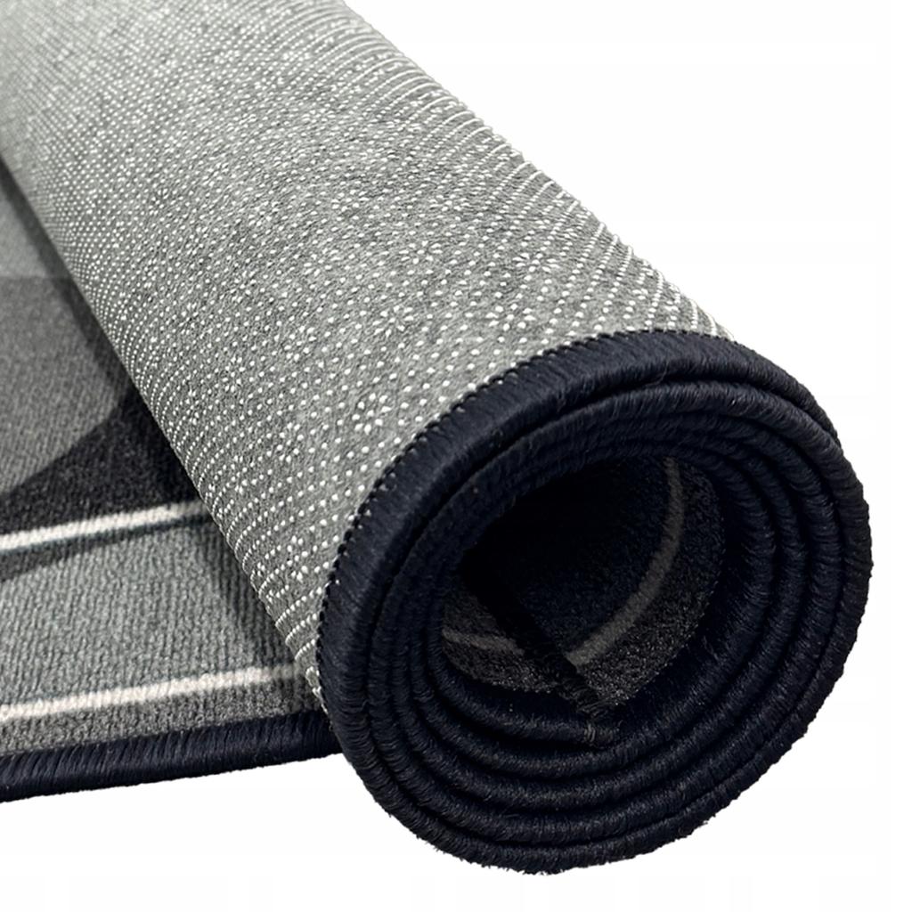 [7] CHAMELEON GRAU 67 x 250cm Rutschfester Teppich D6951