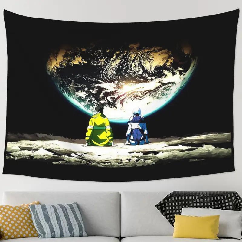 VIKAMA Cyberpunk Anime Tapestry Neon Wall Art for Futuristic Urban Spaces Ideal for Mens Retreats and Gaming Rooms