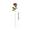 Artificial Rose Flower Realistic Long Stem Faux Silk Rose Bouquet For Valentine's Day Home Wedding Party Flower Decoration