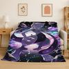 Cute Pokemon Pikachu Cartoon Flannel Blanket Soft Warm Throw Blanket for Bedroom Living Room Bed Travel Camping Picnic Kid