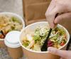 Paper Salad Bowl/Bowl Eco-Friendly Kraft 0% Plastic