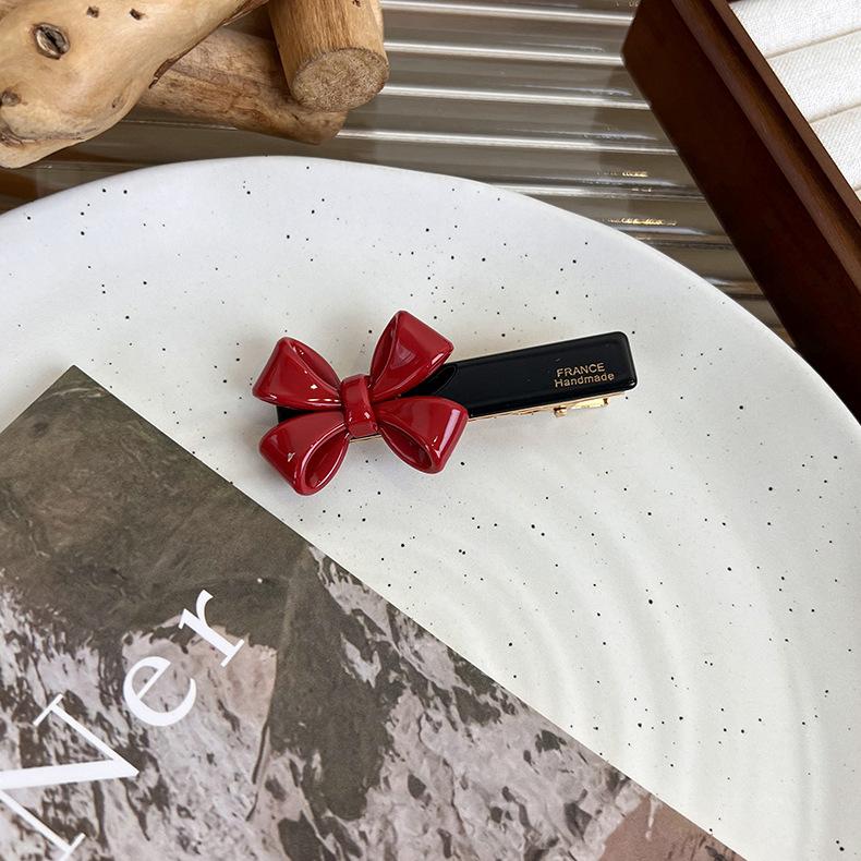 UXSL Fashion Bow Hair Clip Acetate Colorful Hairpin Headdress for Womens Girls Simple Beautiful Barrettes Retro Hair Accessories