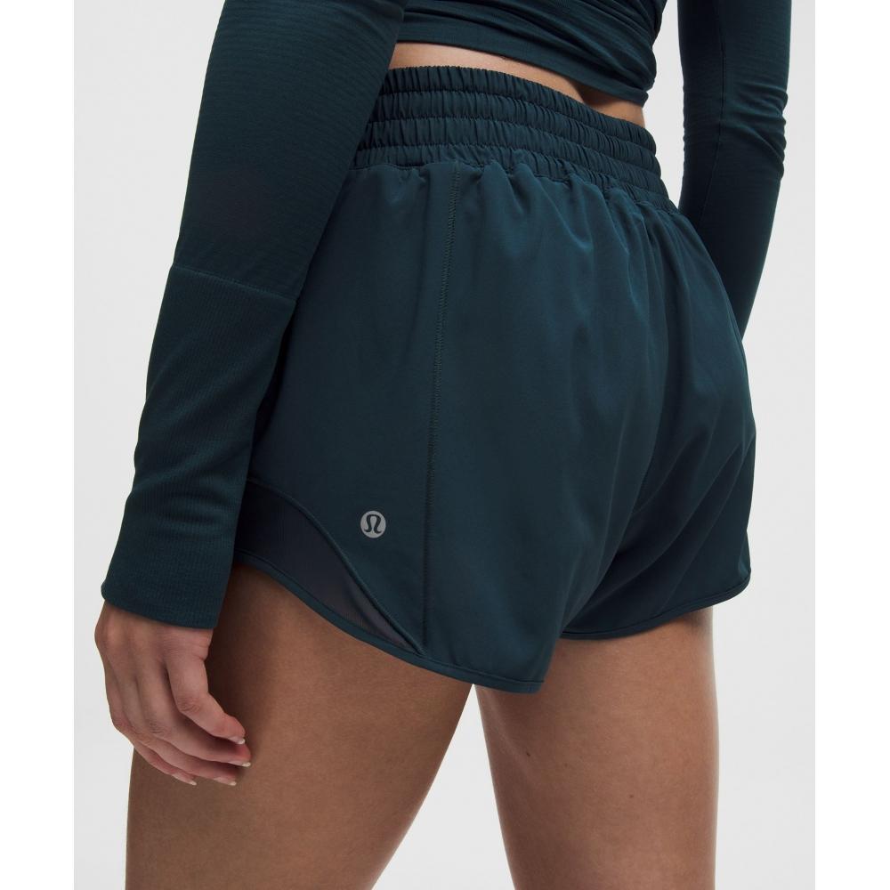 Lululemon Hotty Hot High Rise Lined Short 2.5  Indochine Blue