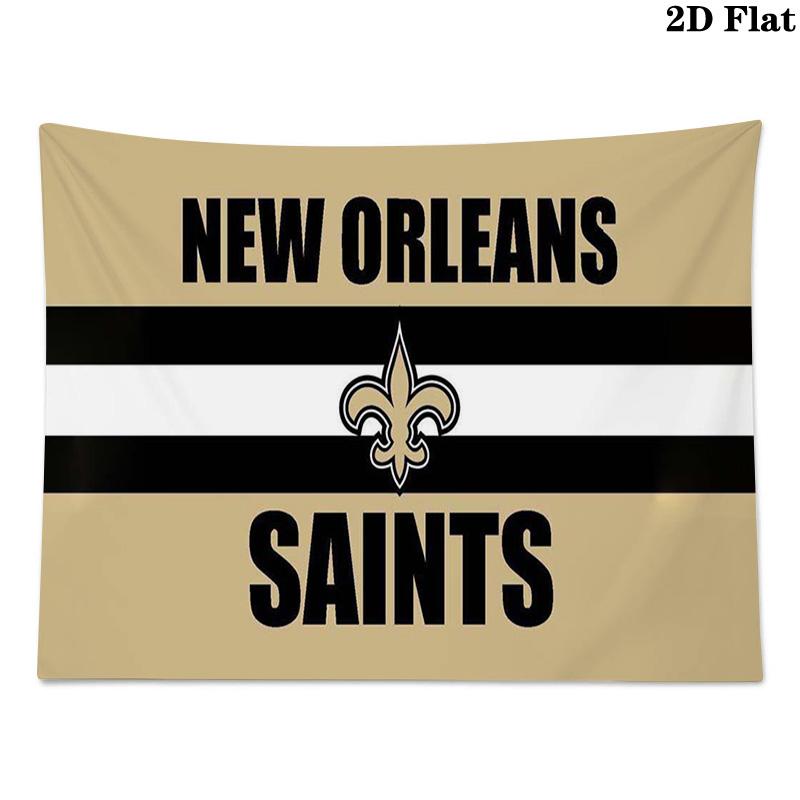 New Orleans Saints Wall Tapestry Aesthetic Wall Hanging Printed Fabric Blanket Decorative Tapestries for Bedroom Living Room Home Decor