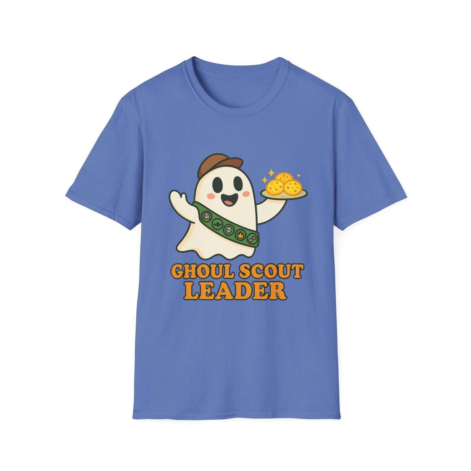 Unisex Softstyle T-Shirt Mens Womens Tees Top Ghoul Scout Leader Funny Ghost Halloween Cookie S