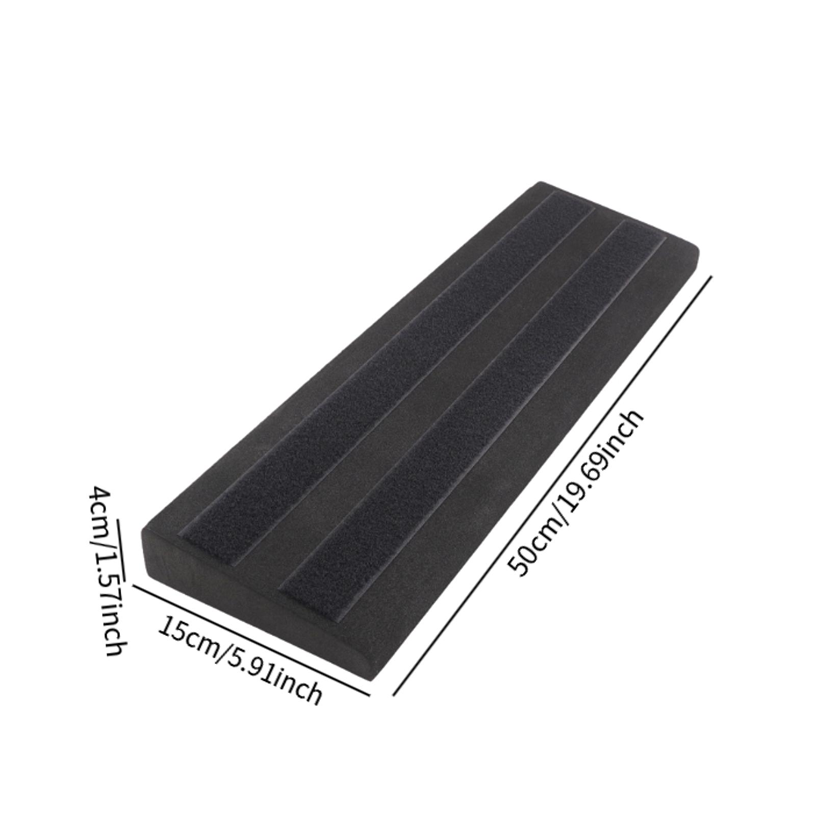 Педальная доска для гитарных эффектов Педальная доска для гитары из ЭВА с отделениями и крепежной лентой Аксессуары для музыкальных инструментов чёрный