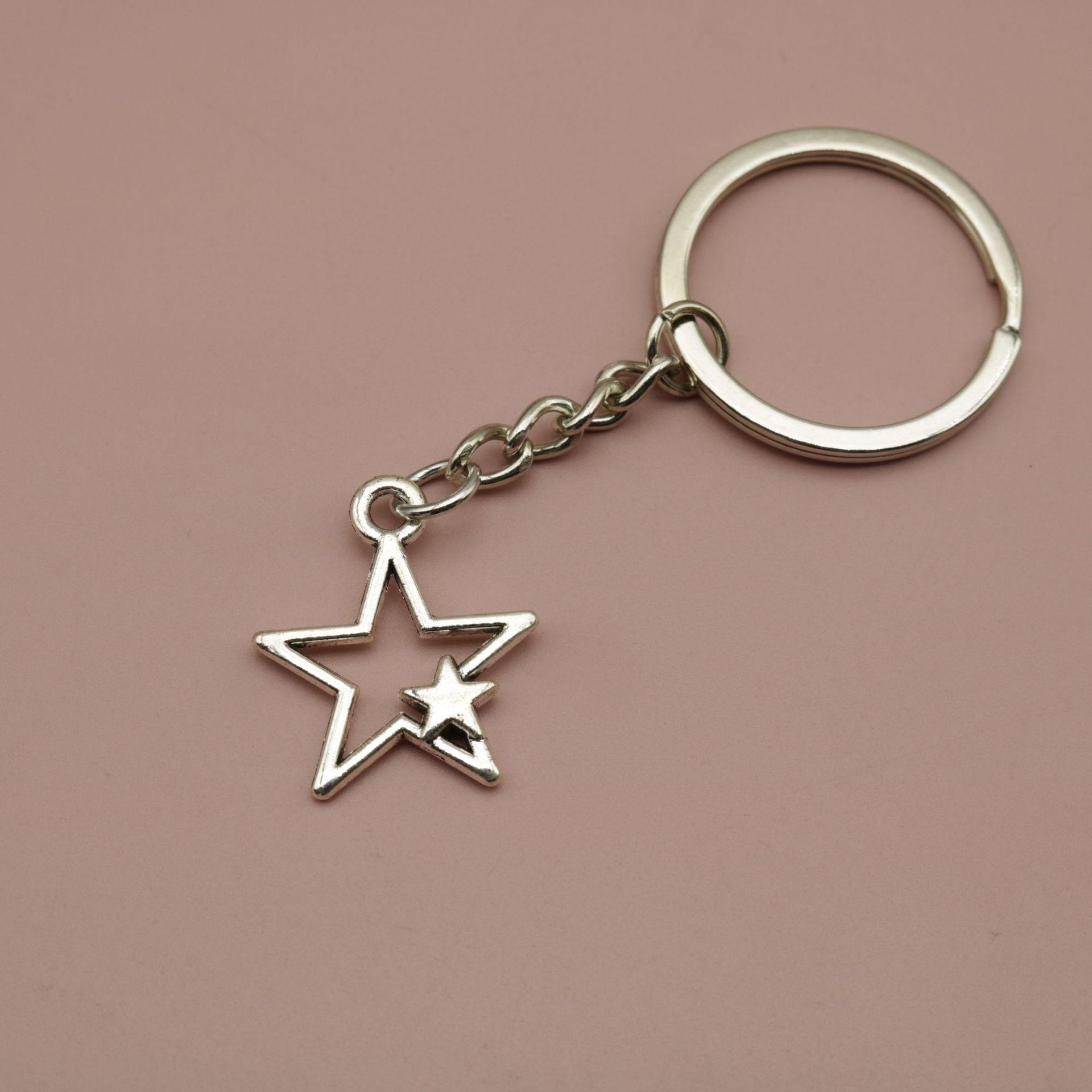 Hot Selling Simple Star Keychain Pendant