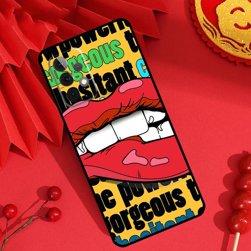 Sexy Lips KISS Case For Samsung Galaxy M13 M14 M12 M11 M15 M06 M16 M36 M56 M31 M53 M32 M52 M35 M55 M34 M54