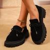 Shoes for Women 2025 New Summer Black Casual Large Size Women's High Heels Thick Bottom Concise Retro Square Heel Ladies Shoes