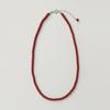 modernlike Silver 925 Coral Red Pearl Necklace 4mm
