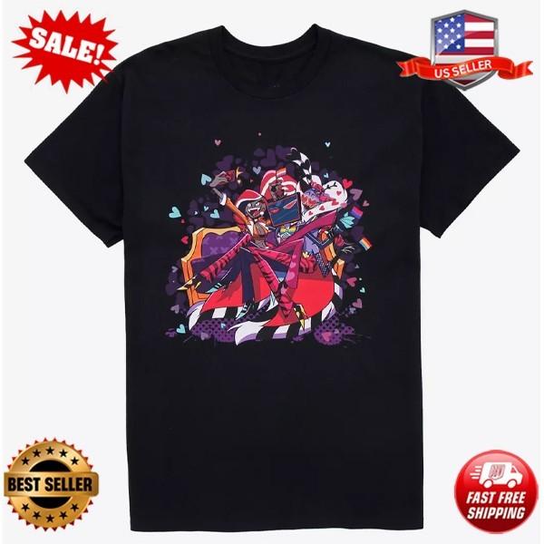 NEW Hazbin Hotel The Vees Pride Double-Sided T-Shirt S-5XL M