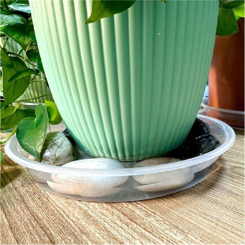 Plastic Flower Pot Tray With Pet Material And Dustproof Design For Garden And Home Use
