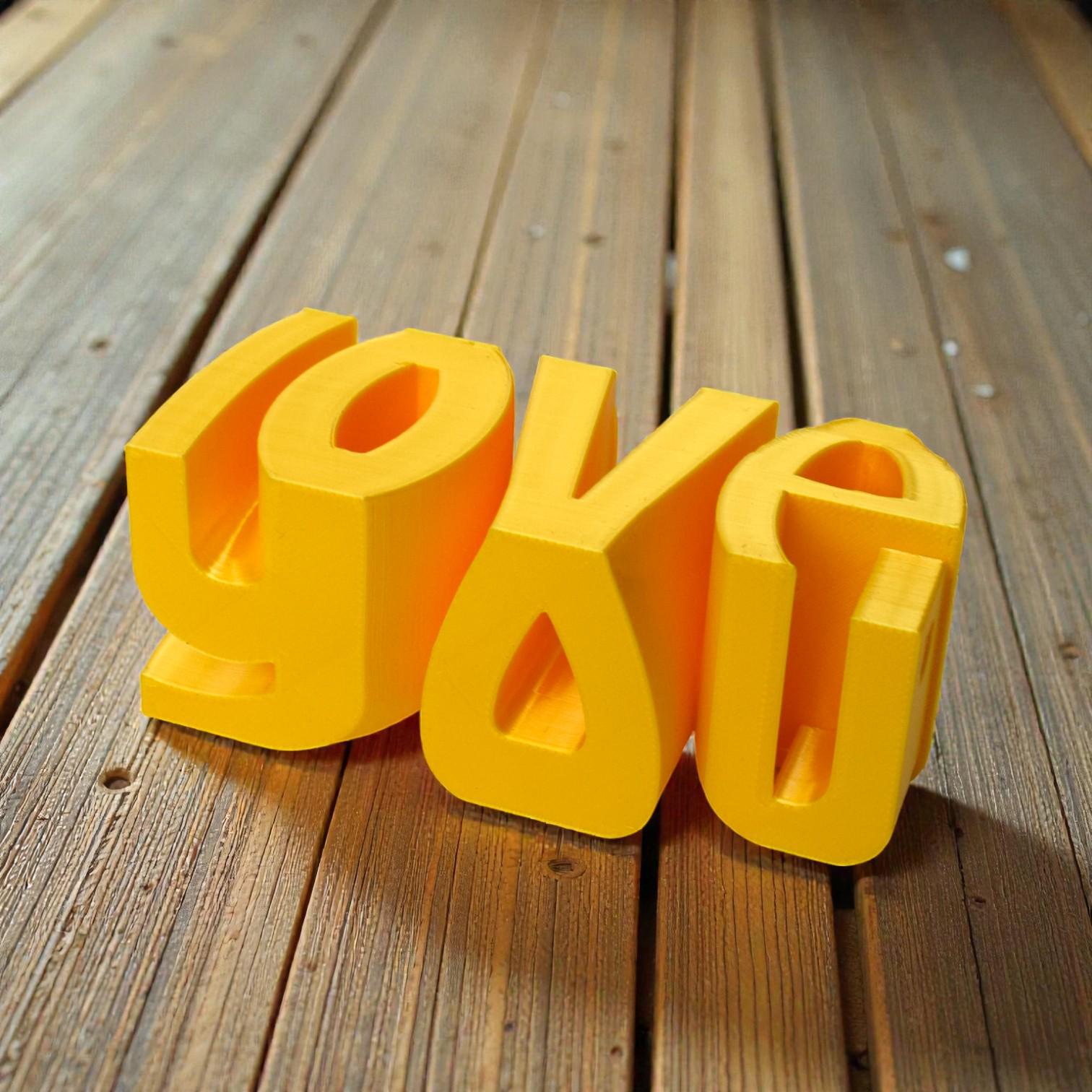 Minimalist Black & White Love Ornament - Creative Valentine s Day & Wedding 3D Print Gift Love Creative Ornament