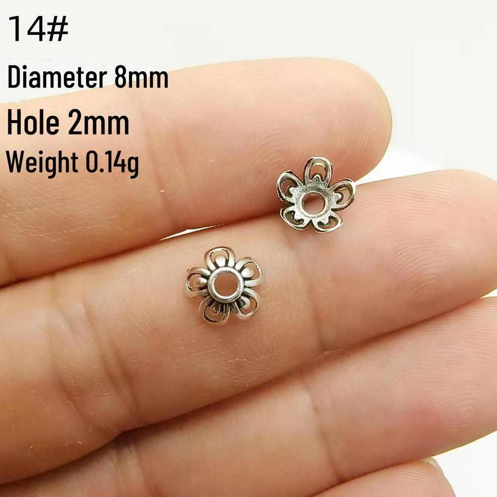 Tibetan Silver Flower Tray Spacer for DIY Bracelets & Jewelry