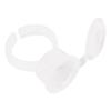 50Pcs Microblading Pigment Ring Cups with Cover for Tattoo Ink Semi Permanent Makeup Eyebrow Glue