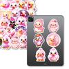 50 Pink Duck Cute Stickers Children'S Diy Notebook Skateboard Guitar Notebook Waterproof Stickers