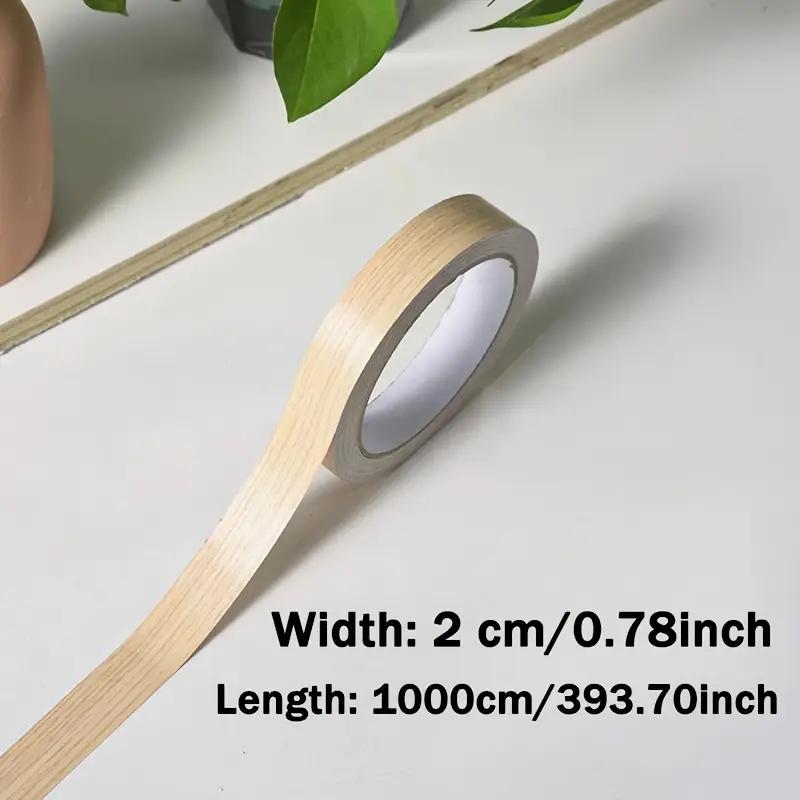1PC 10m/393.7inch Pine Imitation Wood Edge Stickers with Self-adhesive Ceiling Decorative Lines, Wardrobe Cabinet Door Frame