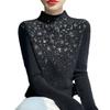 Temperament Hot Diamond Semi-turtleneck Sweater Women's Autumn and Winter New Skinny Long Sleeve Bottom Knitted Sweater Top