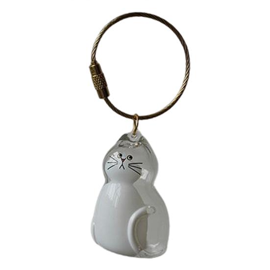 Cat Hair Storage Bottle Transparent Pet Fur Keepsake Keychain for Collecting Cats Dogs Hair Pet Memorial Gift