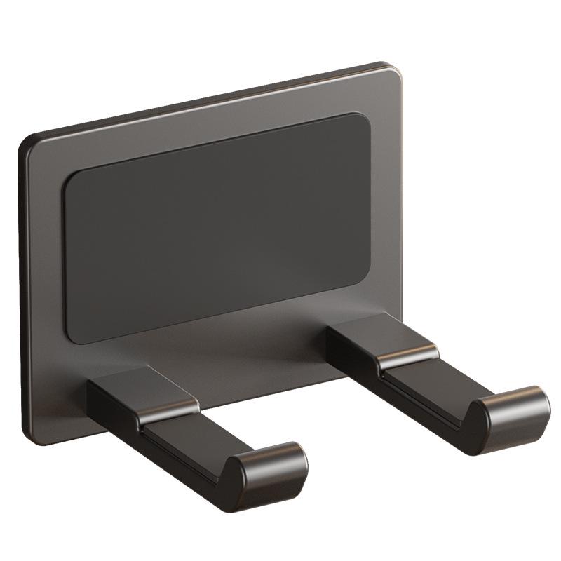 Punch-Free Wall-Mounted Hair Dryer Rack for Bathroom Storage