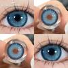 1Pair Korean Lenses Color Contact Lenses For Eyes Borwn Eyes Makeup Beauty Blue Eye Contacts Gray Pupil… More