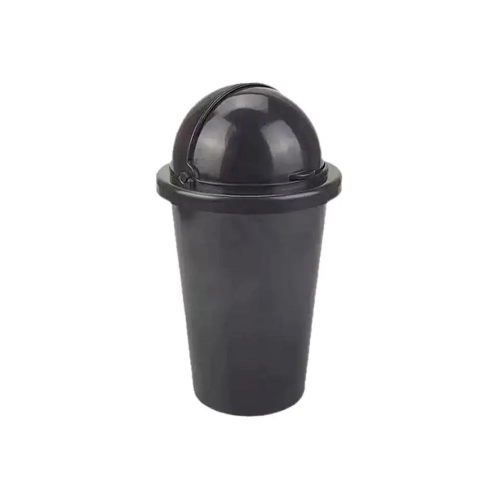 Universal Portable Car Trash Can Cute Mini Automotive Leakproof Vehicle Trash Bin With Swing Lid For Car Office Desktop F4T7