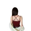 2026 Summer-Autumn Cross Back Camisole Bra with Chest Pads