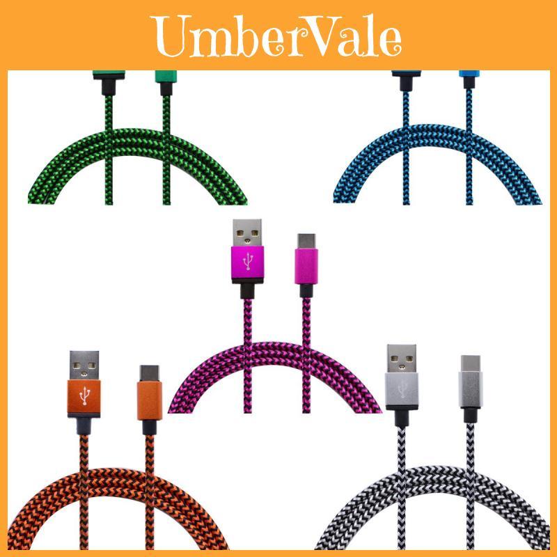 Cavo Dati a Ricarica Rapida con Lega di Alluminio Intrecciato in Nylon per Dispositivi Android e Smartphone