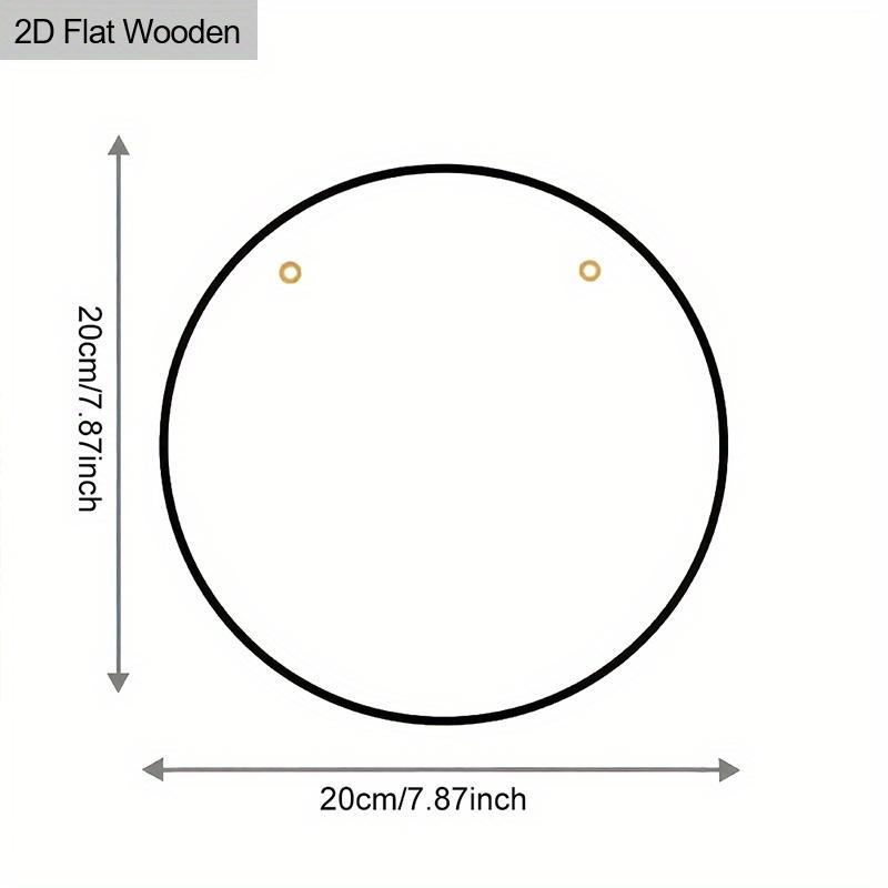 2D Flat 1pc Christmas Hot Drinks Wooden Sign Decoration, Round Embossed Effect Front Door Wall Decoration, Suitable for Home Office Decoration