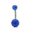 Hot Sale Polymer Clay Belly Button Ring with Diamond Ball