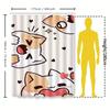 Adorable Cartoon Cat Shower Curtain for Kids and Adults - Waterproof Bathroom Decor with Cute Pet Design