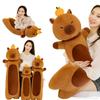 110cm Cartoon Long Strip Capybara Plush Doll Pillow Top Fruit Capybara Plush Pillow Warm Hug For Girlfriend Valentine's Day Gift