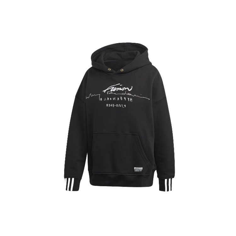 Adidas Originals Trefoil Hoodie Casual Pullover Sweatshirt Women hoodies Black GD2944 30
