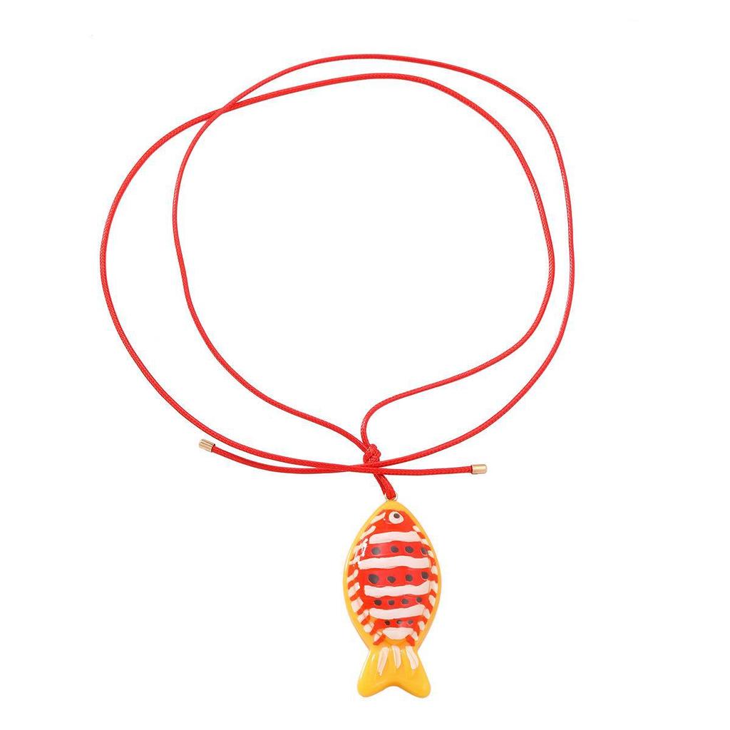 Tropical Fish Earrings & Necklace Set: Clownfish Pendant Jewelry for Women - Cute Korean Style