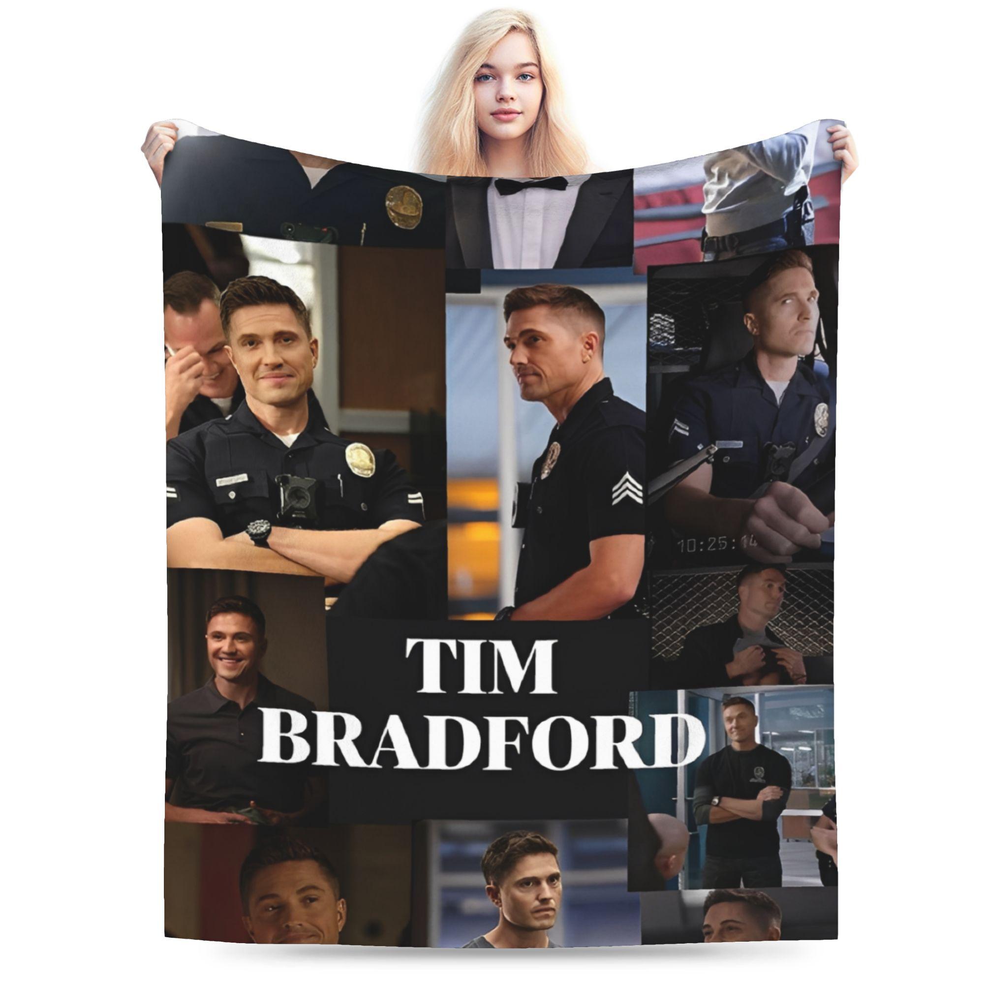 

Comfortable Tim Bradford Rookie Blanket Accessories Home Decorative Blanket Throw Super Soft Fleece for Couch 50x60in