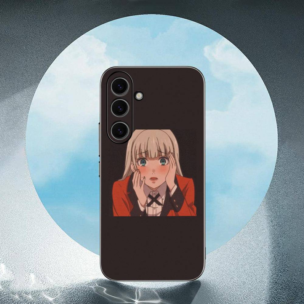 Cute Cartoon Anime Girl Luxury For Samsung Galaxy S23 S24 S25 Ultra S22 Plus S21 Black Soft Case Waterproof Soft Case