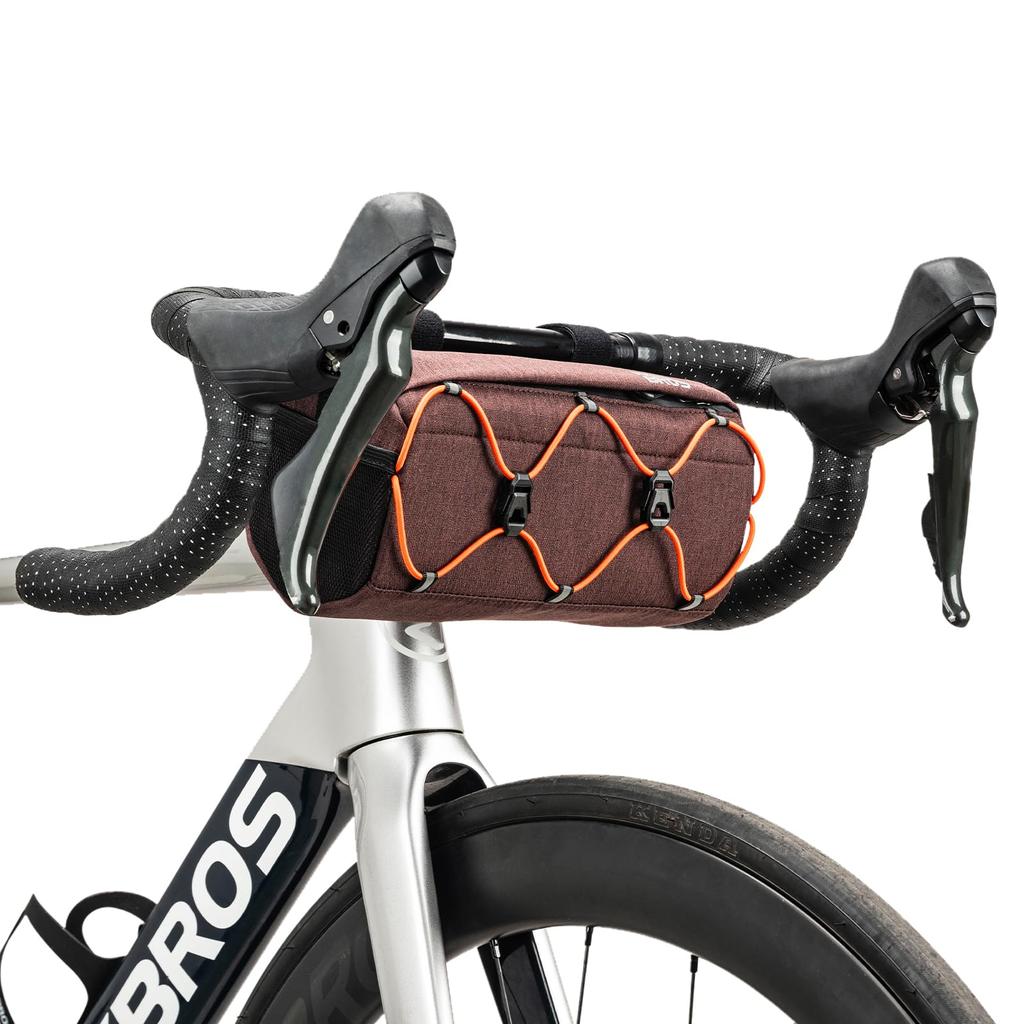 ROCKBROS Bicycle Front Large Hexagonal Small Item with Shoulder Velcro Easy for Road Mountain and Cycling Bag/Handlebar Bag, 2.2L Capacity, 2-Way,